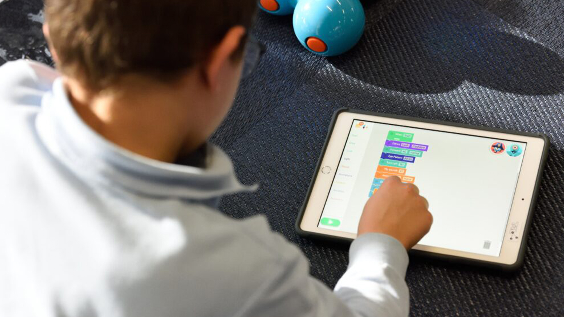 Image of someone using an tablet device for training purposes