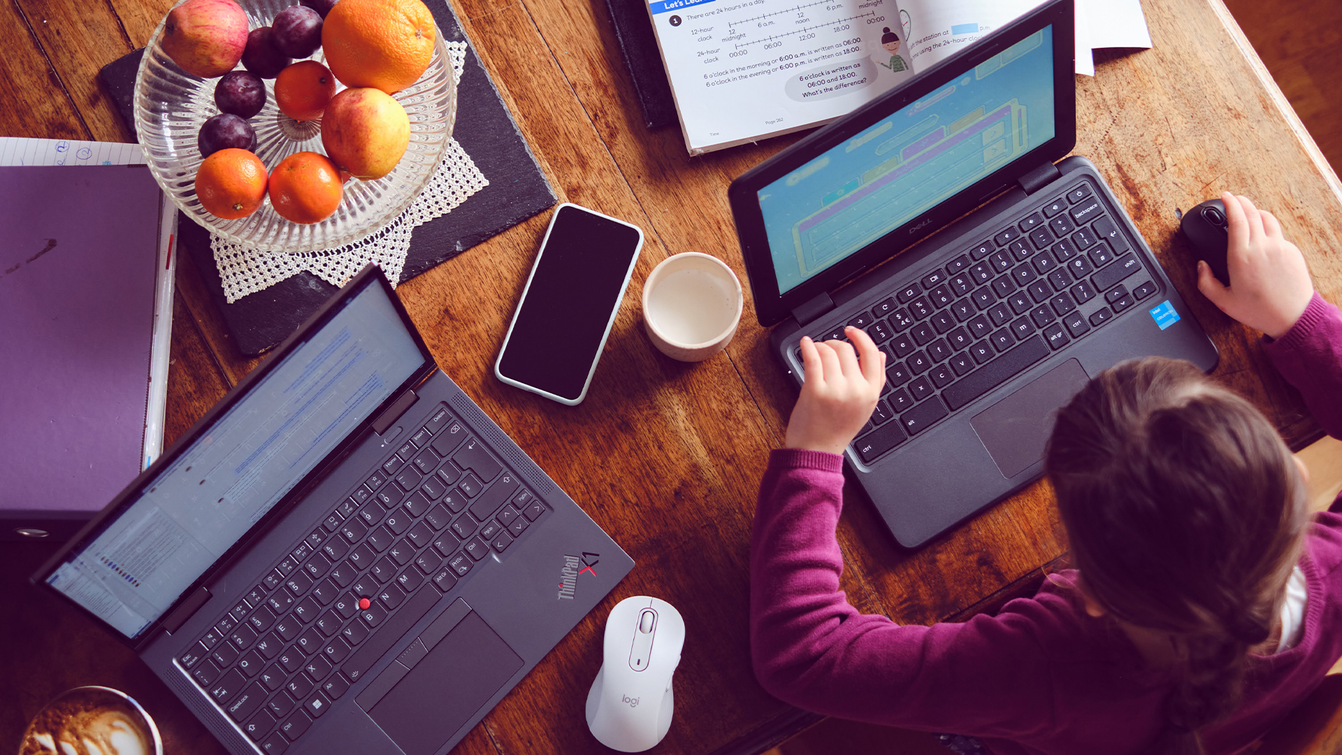 Image of someone using an tablet device for training purposes